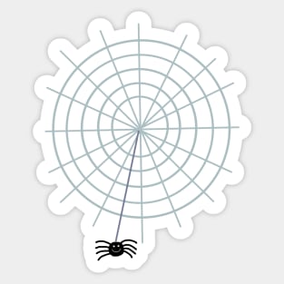 Happy Spider Web Sticker